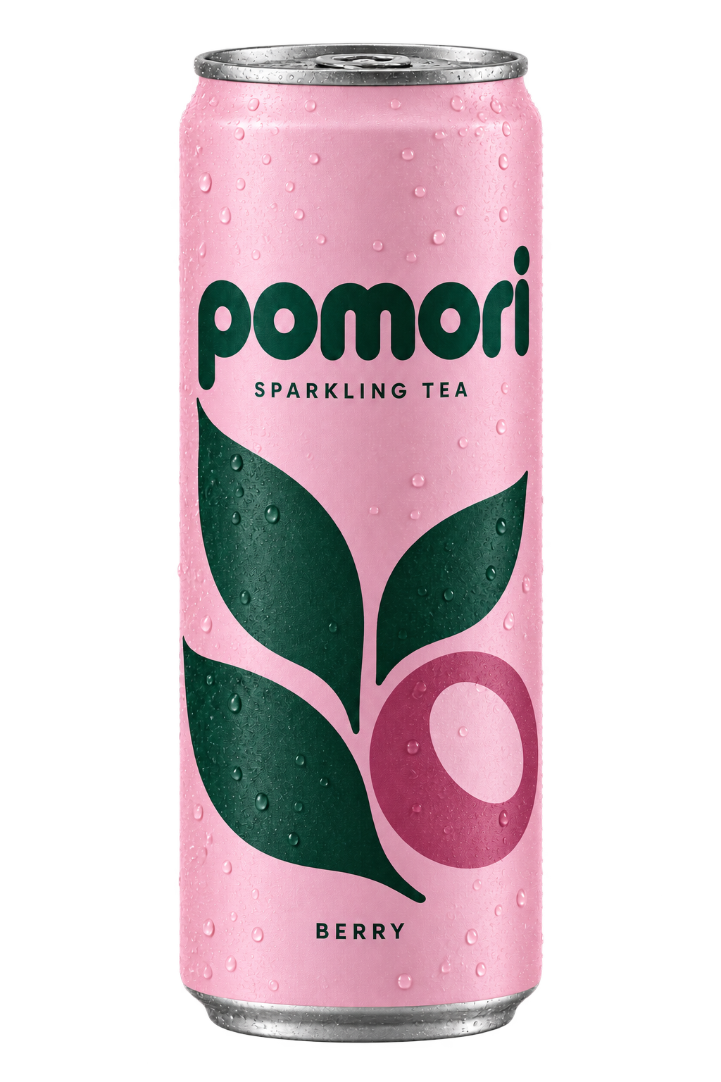 POMORI berry sparkling tea can, packaging concept